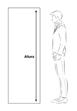 Medida de altura en un mueble
